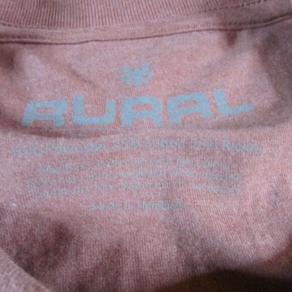 Rural Cloth Unisex Adult Short Sleeve America We Grow Beer T-shirt Frost Blush - Picture 2 of 2